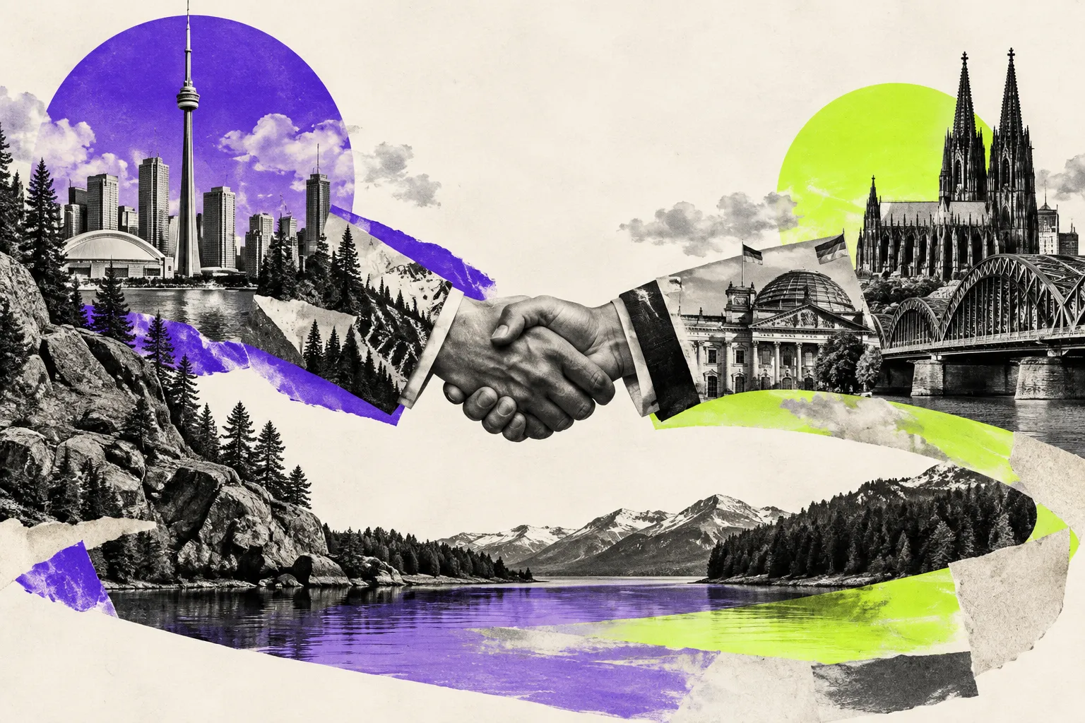 Editorial illustration for Cohere and Aleph Alpha sign a combination agreement