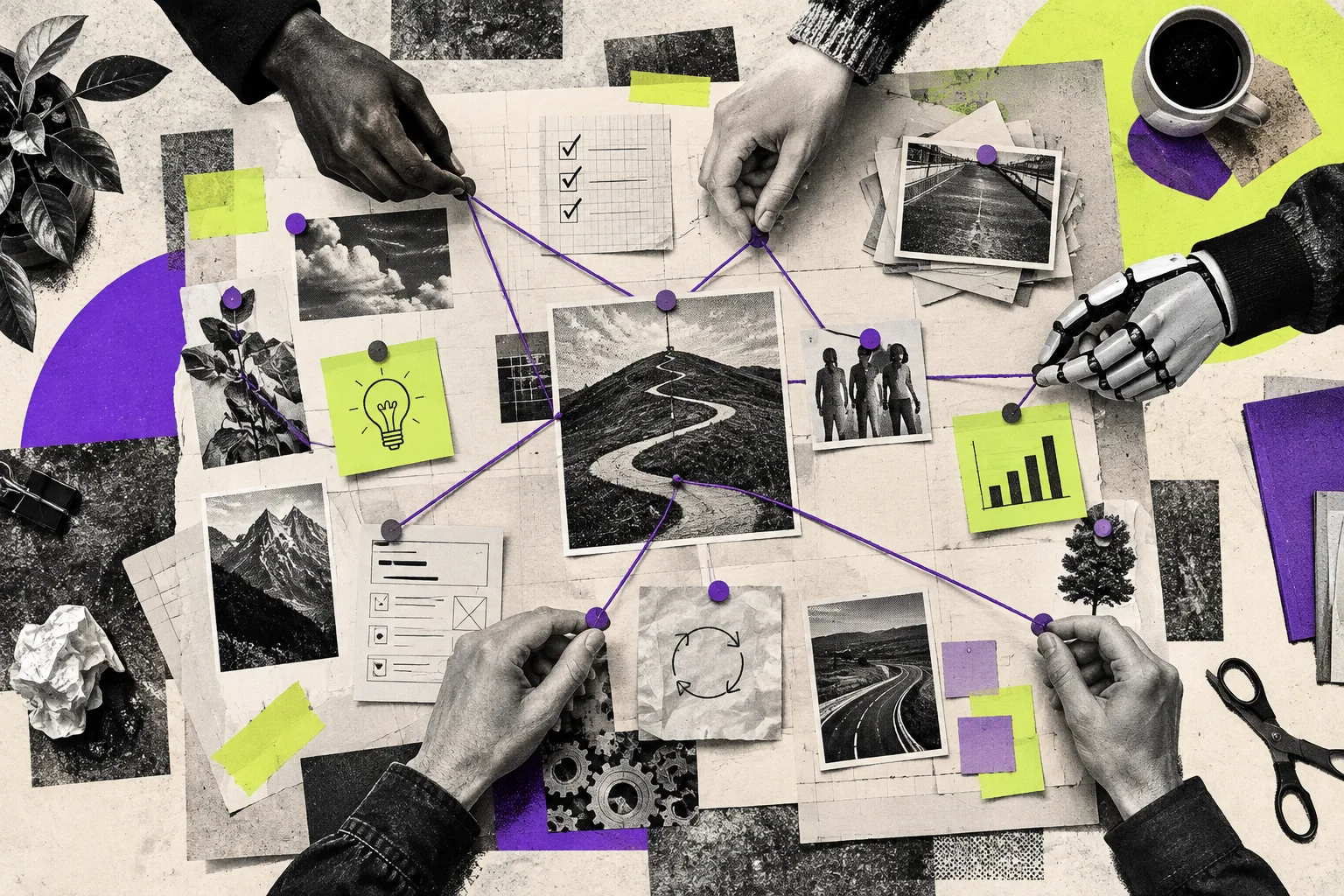 Editorial illustration for Copilot canvases make the workflow a shared interface