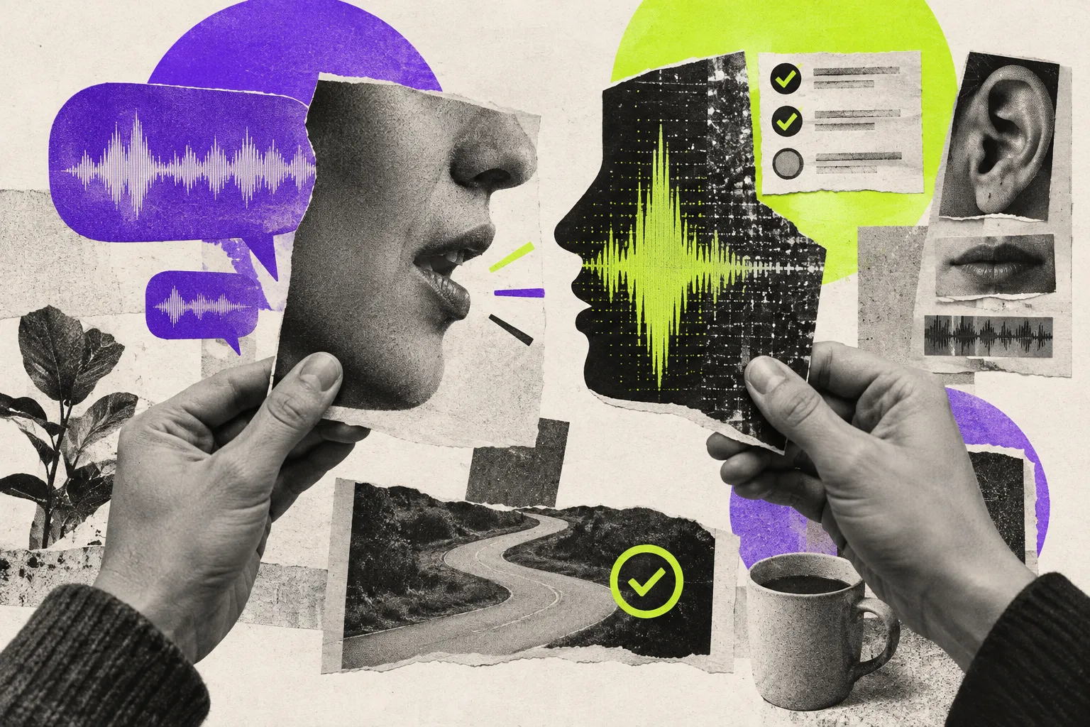 Editorial illustration for EVA evaluates the conversation, not just the transcript