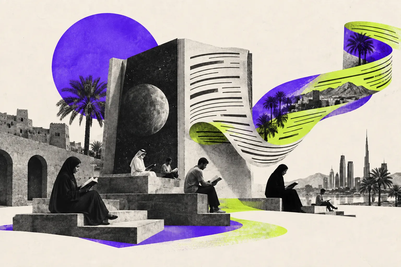 Editorial illustration for Falcon-H1-Arabic puts language first