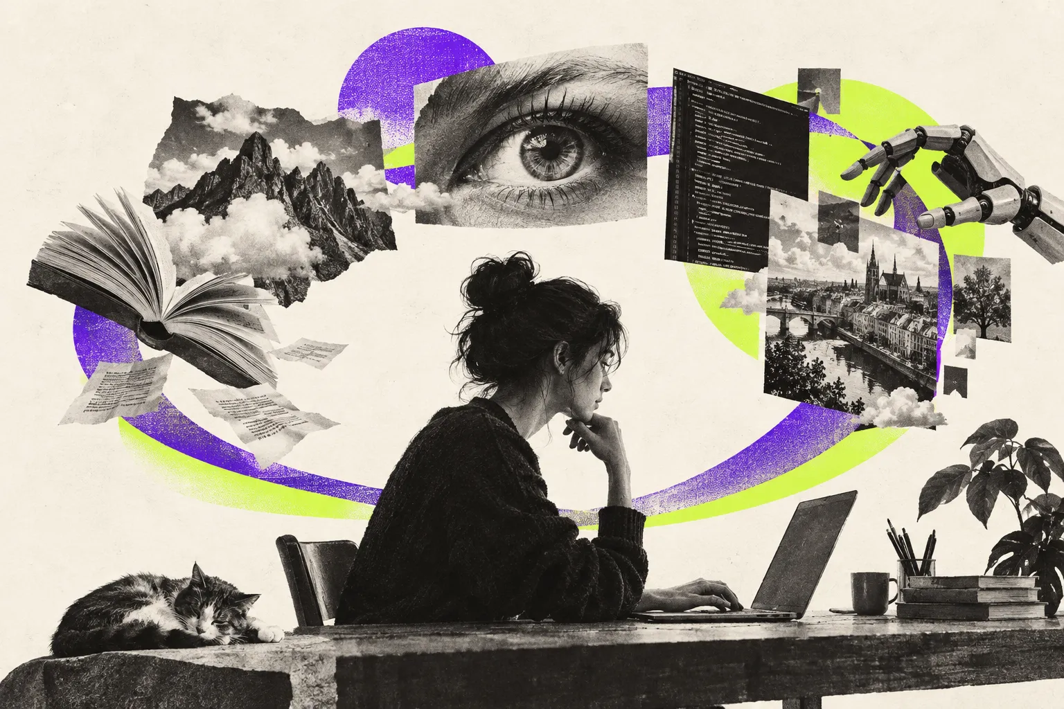Editorial illustration for Mistral Small 4 combines reasoning, vision, and code