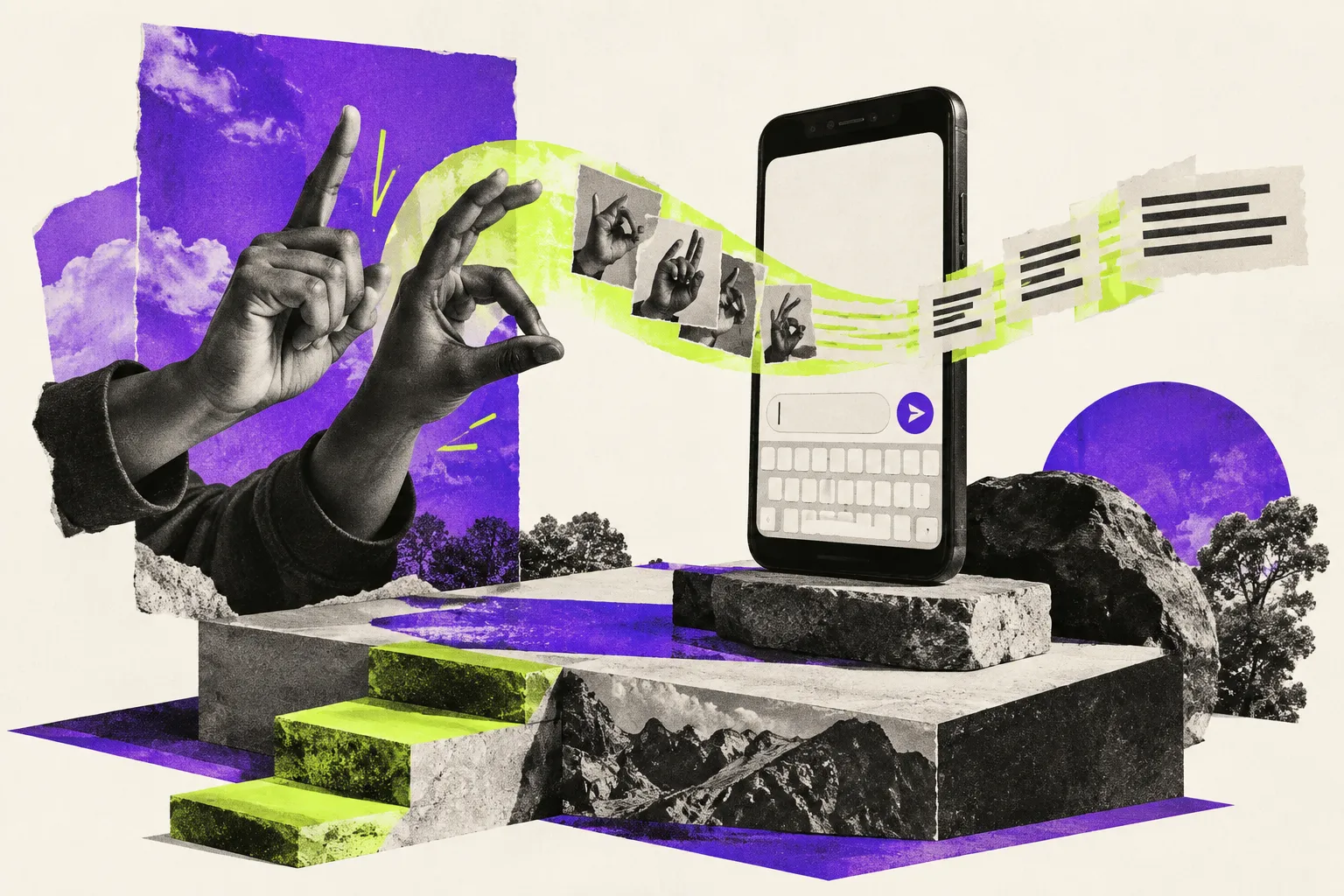 Editorial illustration for Sign-language AI reaches the phone keyboard