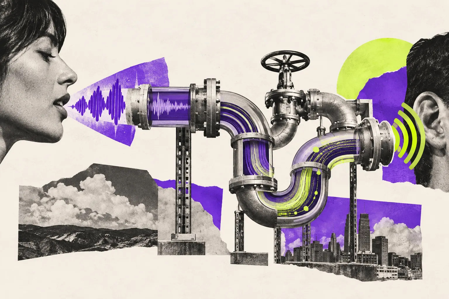 Editorial illustration for Voice AI depends on the plumbing, too
